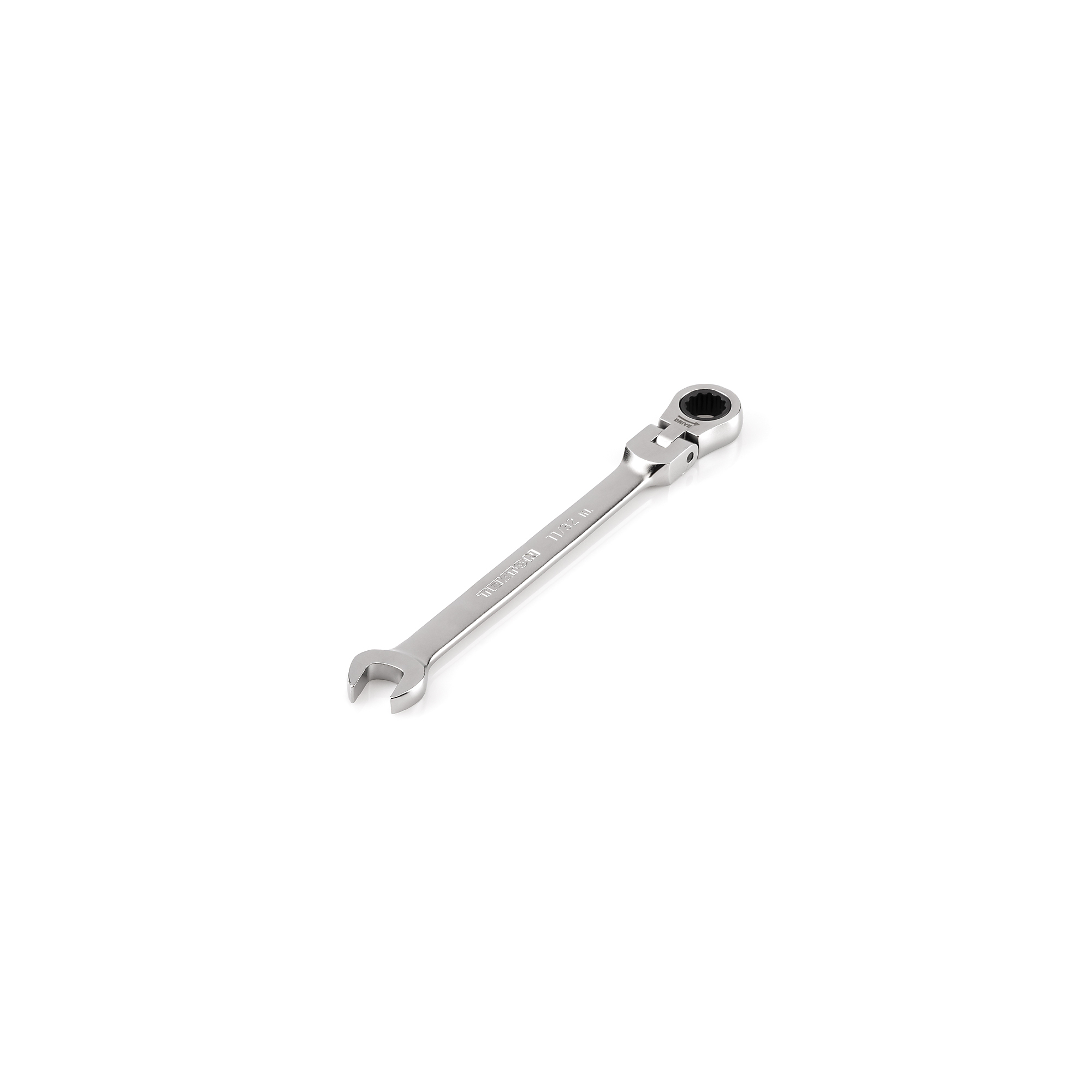 TEKTON 11/32 Inch Flex Head 12-Point Ratcheting Combination Wrench | WRC26309